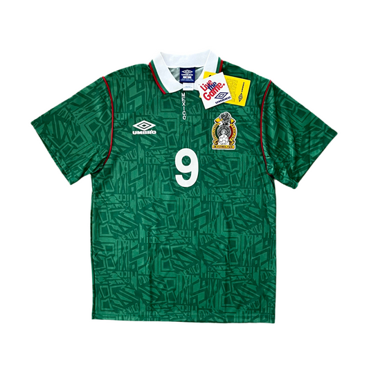 1993 Mexico Home Kit #9 (Hugo Sanchez) NWT Added Time Kits