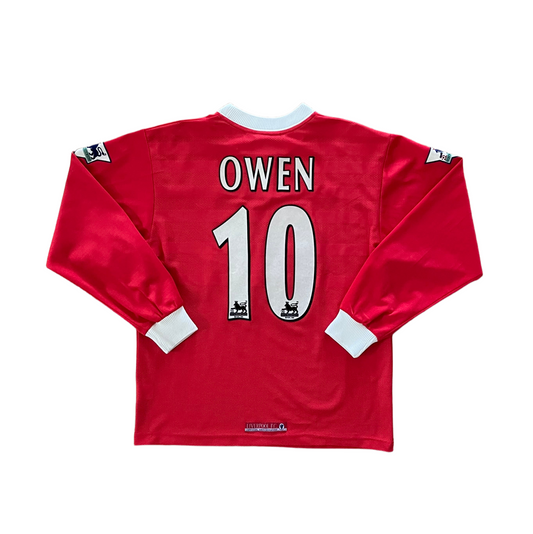 1998-00 Liverpool Owen Long Sleeve Home Kit - Added Time Kits