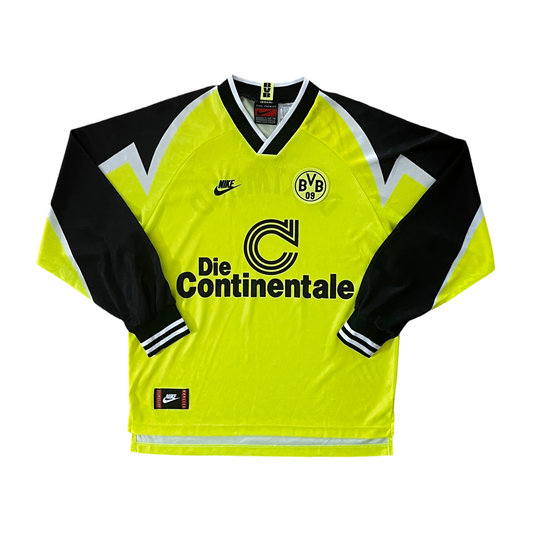 1995-96 Borussia Dortmund L/S Home Kit Added Time Kits