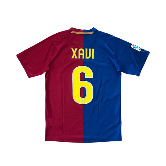 2008-09 Barcelona Xavi Home Kit Added Time Kits