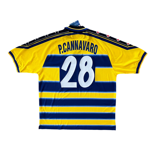 1999-00 Parma Cannavaro Home Kit NWT Added Time Kits