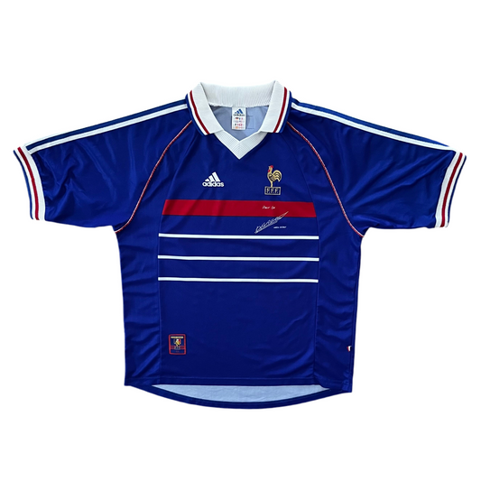 1998 France 'Pour Toi Marcel Desailly' Home Kit Added Time Kits