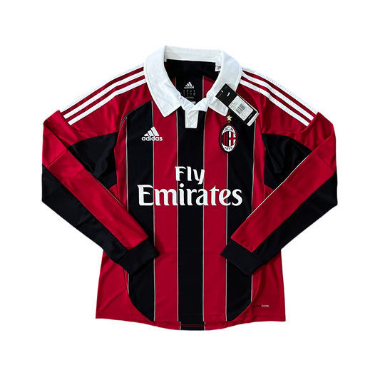 2012-13 AC Milan L/S Home Kit NWT Added Time Kits